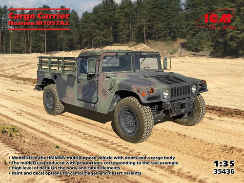 Icm humvee m1097a2 cargo - 1/35,